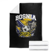 Bosnia Soccer Jersey Pride 2026 Throw Blanket One Nation One Dream Heritage Football Sports Fan