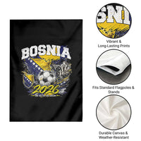 Bosnia Soccer Jersey Pride 2026 Garden Flag One Nation One Dream Heritage Football Sports Fan
