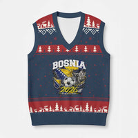 Bosnia Soccer Jersey Pride 2026 V-Neck Knit Sweater Vest One Nation One Dream Heritage Football Sports Fan