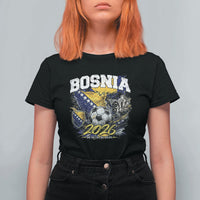 Bosnia Soccer Jersey Pride 2026 T Shirt For Women One Nation One Dream Heritage Football Sports Fan