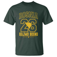 Lets Go Bosnia 2026 Hajmo Bosno Vintage Varsity Sports Style T Shirt Bosnia Herzegovina Map Soccer Lover Football Fan
