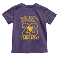 Lets Go Bosnia 2026 Hajmo Bosno Vintage Varsity Sports Style Toddler T Shirt Bosnia Herzegovina Map Soccer Lover Football Fan