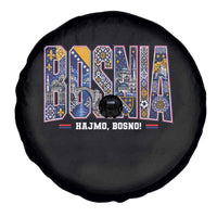 Lets Go Bosnia Heritage Hajmo Bosno Cultural Mosaic Pattern Spare Tire Cover Bosnia Herzegovina Map Soccer Lover Football Fan