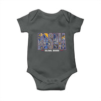 Lets Go Bosnia Heritage Hajmo Bosno Cultural Mosaic Pattern Baby Onesie Bosnia Herzegovina Map Soccer Lover Football Fan