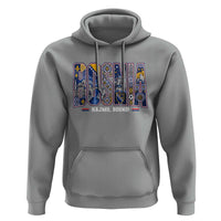 Lets Go Bosnia Heritage Hajmo Bosno Cultural Mosaic Pattern Hoodie Bosnia Herzegovina Map Soccer Lover Football Fan
