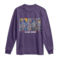 Lets Go Bosnia Heritage Hajmo Bosno Cultural Mosaic Pattern Long Sleeve Shirt Bosnia Herzegovina Map Soccer Lover Football Fan