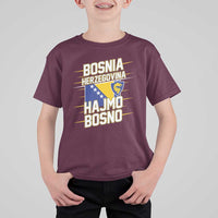 Lets Go Bosnia Herzegovina Hajmo Bosno Dragon Shield T Shirt For Kid Soccer Team Pride Football Fan Heritage