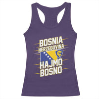 Lets Go Bosnia Herzegovina Hajmo Bosno Dragon Shield Racerback Tank Top Soccer Team Pride Football Fan Heritage
