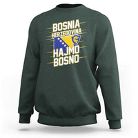 Lets Go Bosnia Herzegovina Hajmo Bosno Dragon Shield Sweatshirt Soccer Team Pride Football Fan Heritage
