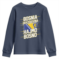 Lets Go Bosnia Herzegovina Hajmo Bosno Dragon Shield Youth Sweatshirt Soccer Team Pride Football Fan Heritage