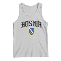 Vintage Bosnia Coat of Arms Minimalist Tank Top Golden Lily Heritage Shield Graphic