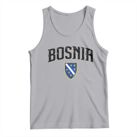 Vintage Bosnia Coat of Arms Minimalist Tank Top Golden Lily Heritage Shield Graphic