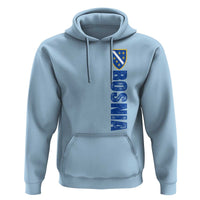 Bosnia Typography Coat of Arms Hoodie Golden Lily Shield Modern Graphic