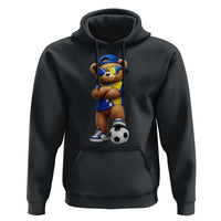 Cool Bosnia Herzegovina Flag Teddy Bear Soccer Fan Hoodie BIH Bosnian Heritage Football Lovers