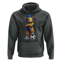 Cool Bosnia Herzegovina Flag Teddy Bear Soccer Fan Hoodie BIH Bosnian Heritage Football Lovers