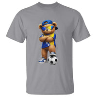 Cool Bosnia Herzegovina Flag Teddy Bear Soccer Fan T Shirt BIH Bosnian Heritage Football Lovers