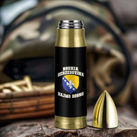 Hajmo Bosno Lets Go Bosnia Herzegovina Flag Bullet Tumbler Golden Lily Soccer Football Fan Athletic Graphic