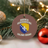 Hajmo Bosno Lets Go Bosnia Herzegovina Flag Ceramic Ornament Golden Lily Soccer Football Fan Athletic Graphic
