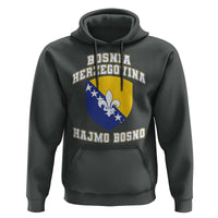 Hajmo Bosno Lets Go Bosnia Herzegovina Flag Hoodie Golden Lily Soccer Football Fan Athletic Graphic