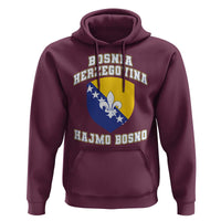 Hajmo Bosno Lets Go Bosnia Herzegovina Flag Hoodie Golden Lily Soccer Football Fan Athletic Graphic