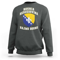 Hajmo Bosno Lets Go Bosnia Herzegovina Flag Sweatshirt Golden Lily Soccer Football Fan Athletic Graphic