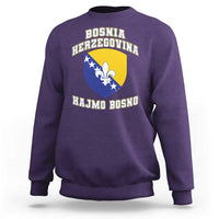 Hajmo Bosno Lets Go Bosnia Herzegovina Flag Sweatshirt Golden Lily Soccer Football Fan Athletic Graphic