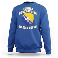 Hajmo Bosno Lets Go Bosnia Herzegovina Flag Sweatshirt Golden Lily Soccer Football Fan Athletic Graphic