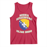 Hajmo Bosno Lets Go Bosnia Herzegovina Flag Tank Top Golden Lily Soccer Football Fan Athletic Graphic