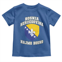 Hajmo Bosno Lets Go Bosnia Herzegovina Flag Toddler T Shirt Golden Lily Soccer Football Fan Athletic Graphic