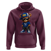 BIH Bosnia Teddy Bear Graphic Hoodie Golden Lily Heritage Urban Streetwear Style