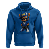 BIH Bosnia Teddy Bear Graphic Hoodie Golden Lily Heritage Urban Streetwear Style