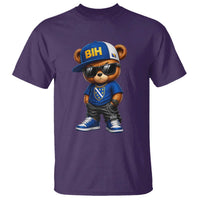 BIH Bosnia Teddy Bear Graphic T Shirt Golden Lily Heritage Urban Streetwear Style
