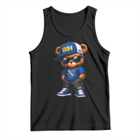BIH Bosnia Teddy Bear Graphic Tank Top Golden Lily Heritage Urban Streetwear Style