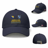 Bosnia Herzegovina Soccer Jersey Style Baseball Cap Country Map Heritage Football Fan