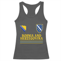 Bosnia Herzegovina Soccer Jersey Style Racerback Tank Top Country Map Heritage Football Fan