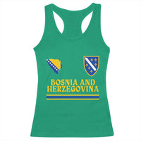 Bosnia Herzegovina Soccer Jersey Style Racerback Tank Top Country Map Heritage Football Fan