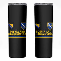 Bosnia Herzegovina Soccer Jersey Style Skinny Tumbler Country Map Heritage Football Fan