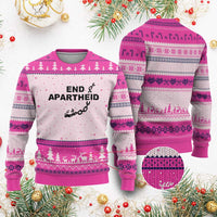End Apartheid Human Rights Ugly Christmas Sweater Broken Chain Social Justice Activist