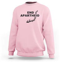 End Apartheid Human Rights Sweatshirt Broken Chain Social Justice Activist