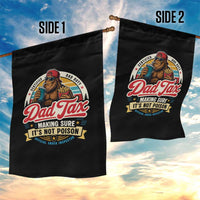 Funny Dad Tax Certified Dad Duty Bigfoot Garden Flag Vintage Sasquatch Official Snack Inspector