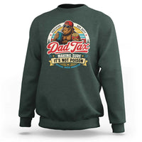 Funny Dad Tax Certified Dad Duty Bigfoot Sweatshirt Vintage Sasquatch Official Snack Inspector