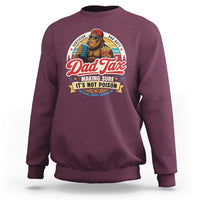 Funny Dad Tax Certified Dad Duty Bigfoot Sweatshirt Vintage Sasquatch Official Snack Inspector