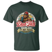 Funny Dad Tax Certified Dad Duty Bigfoot T Shirt Vintage Sasquatch Official Snack Inspector