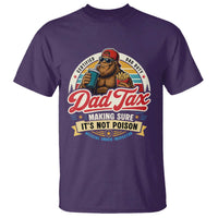 Funny Dad Tax Certified Dad Duty Bigfoot T Shirt Vintage Sasquatch Official Snack Inspector