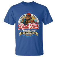 Funny Dad Tax Certified Dad Duty Bigfoot T Shirt Vintage Sasquatch Official Snack Inspector