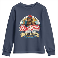 Funny Dad Tax Certified Dad Duty Bigfoot Youth Sweatshirt Vintage Sasquatch Official Snack Inspector