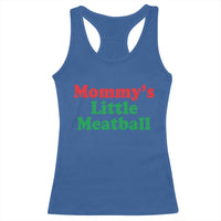 Mommy's Little Meatball Racerback Tank Top Funny Italian Family Baby Humor - Wonder Print Shop