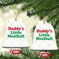 Daddy's Little Meatball Ceramic Ornament Funny Italian Family Baby Humor - Wonder Print Shop