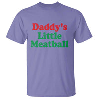 Daddy's Little Meatball T Shirt Funny Italian Family Baby Humor - Wonder Print Shop