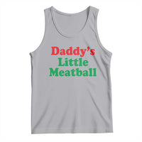 Daddy's Little Meatball Tank Top Funny Italian Family Baby Humor - Wonder Print Shop